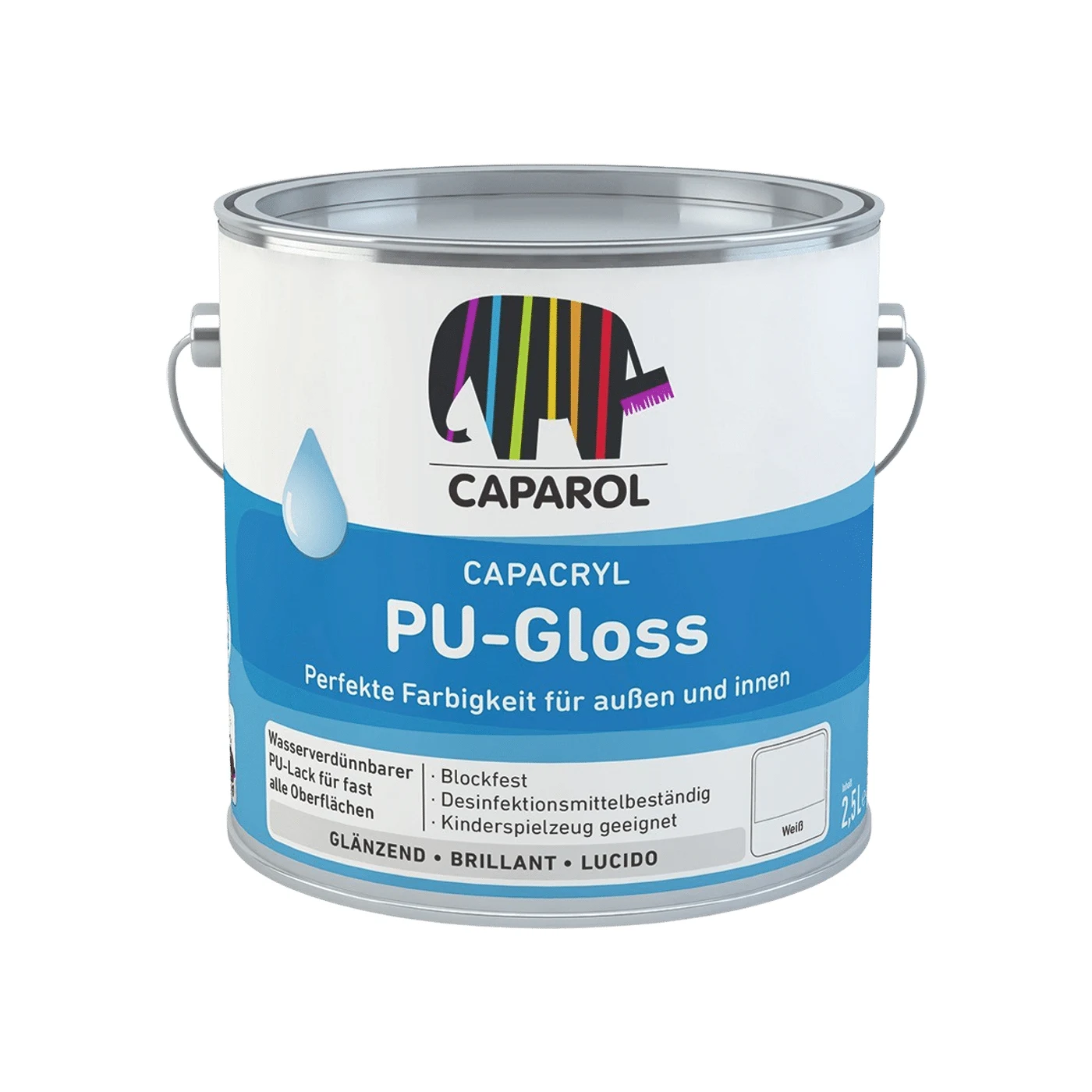 Caparol Capacryl PU-Gloss Acryllack glänzend – Packshot Hersteller
