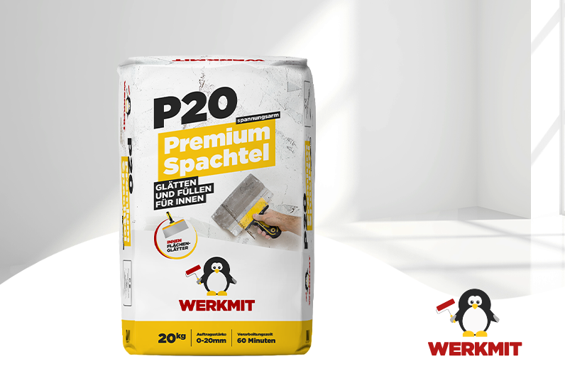 WERKMIT P20 Premium Glätt- und Füllspachtel 20kg
