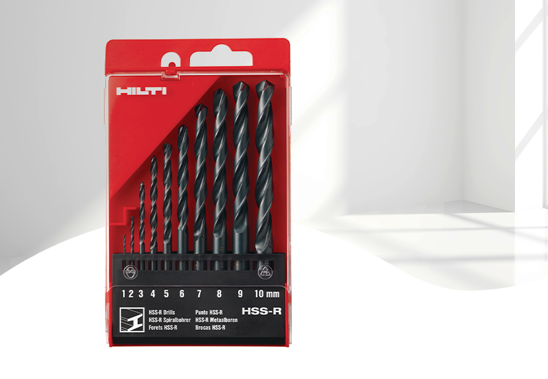 HILTI Metall-Spiralbohrer HSS-R 10tlg. HILTI Metall-Spiralbohrer HSS-R 10tlg.