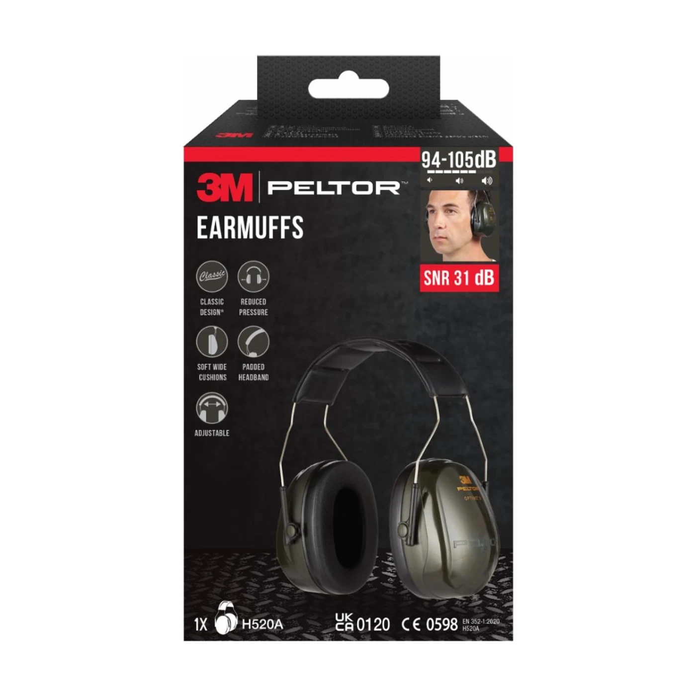 3M H520A Optime™ II - Kapselgehörschützer