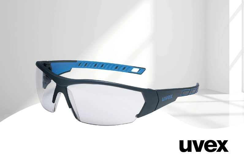 uvex i-works Bügelbrille grün oder blau