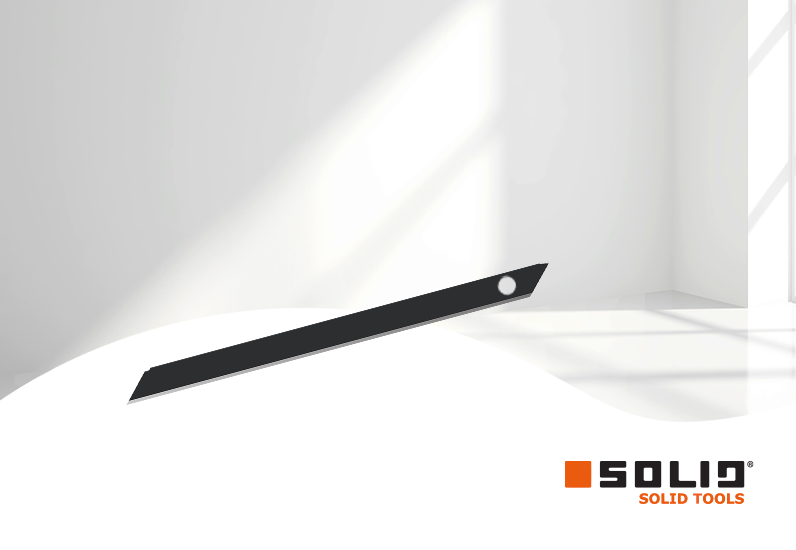 SOLID 10Stk. Cuttermesser Klingen 12,5mm schwarz