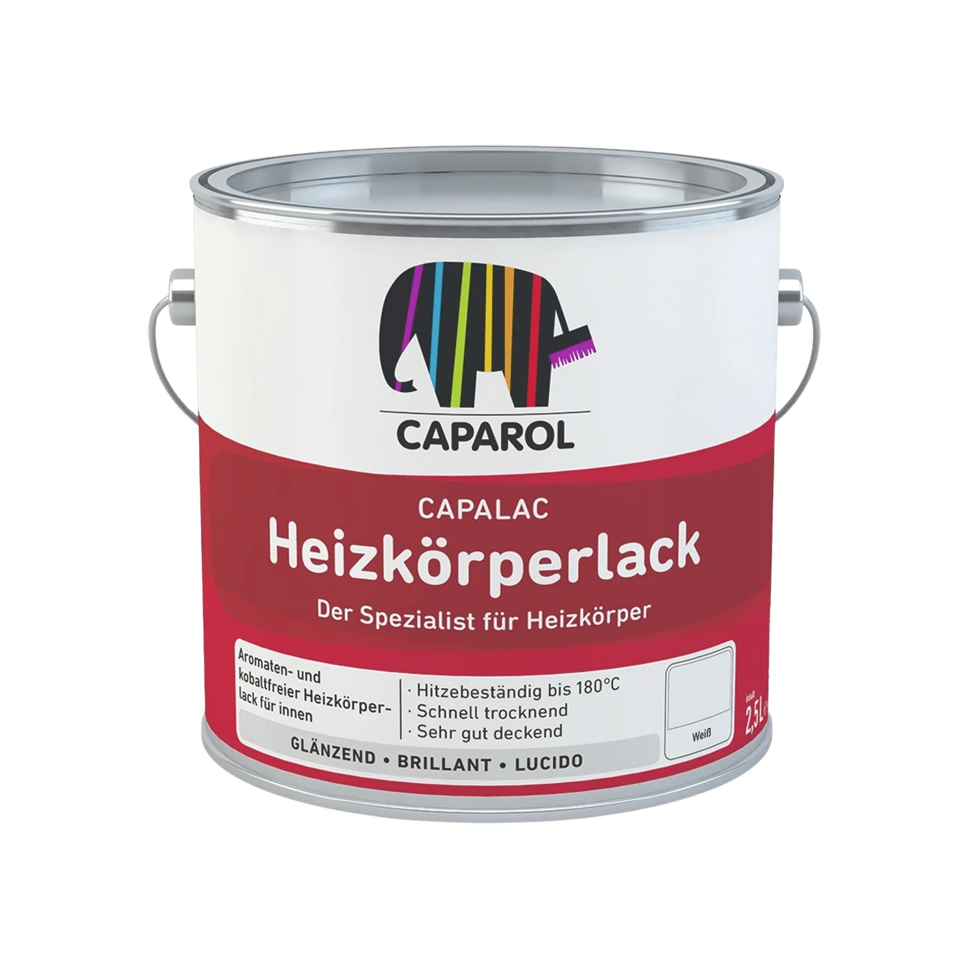 Caparol Capalac Heizkörperlack weiß – Packshot Hersteller
