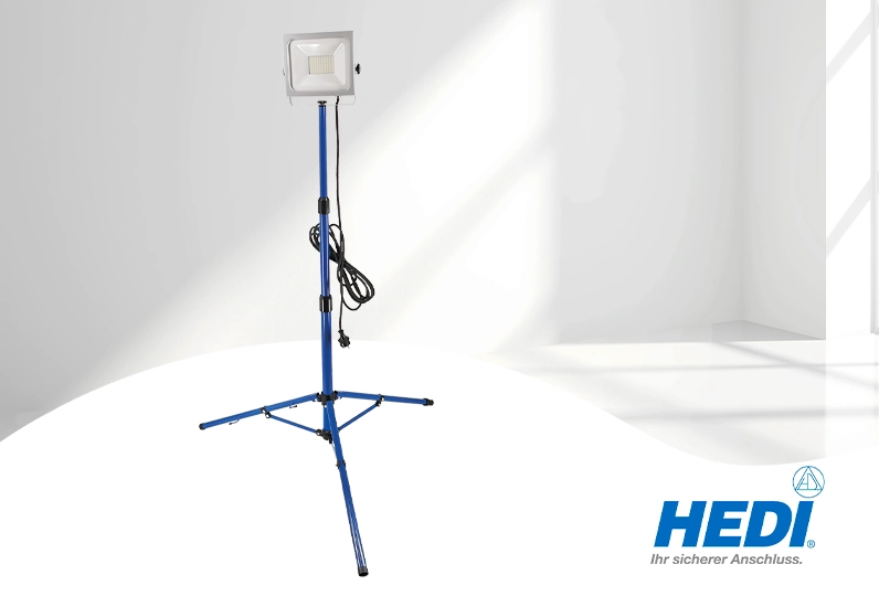 HEDI Profi LED-Strahler auf Stativ 50W 5.500lm IP65