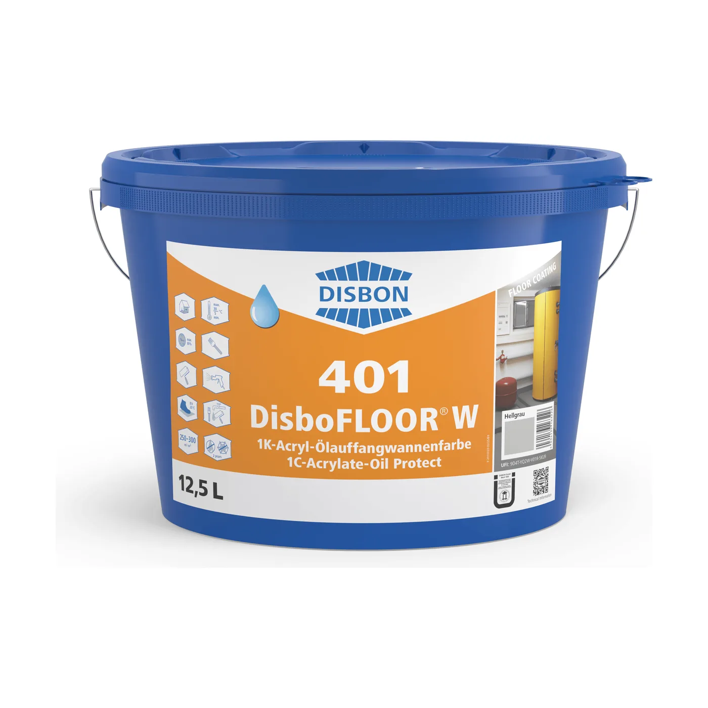 Disbon DisboFLOOR W 401 1K-Acryl-Ölauffangwannenfarbe