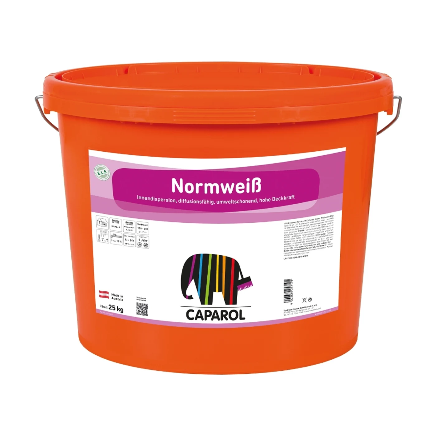 CAPAROL Normweiß Innenfarbe Weiß 25 kg