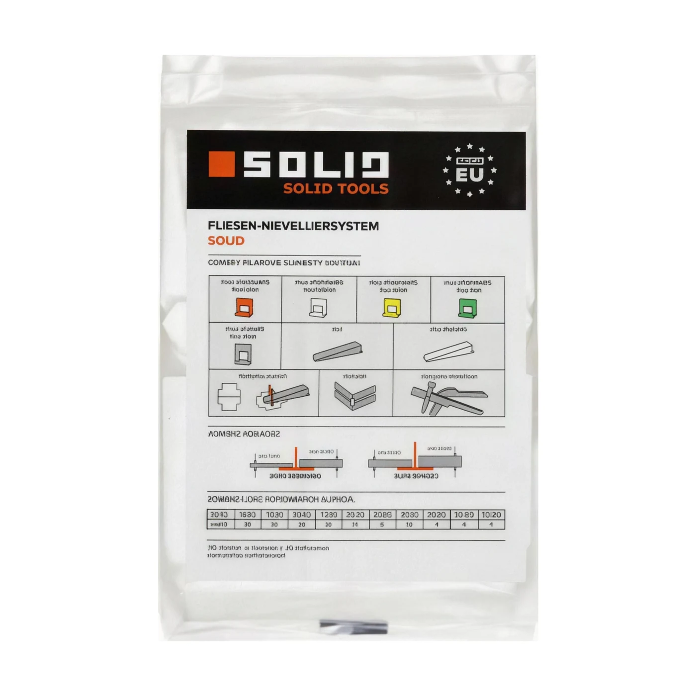 SOLID Nivelliersystem - Keile 50Stk.