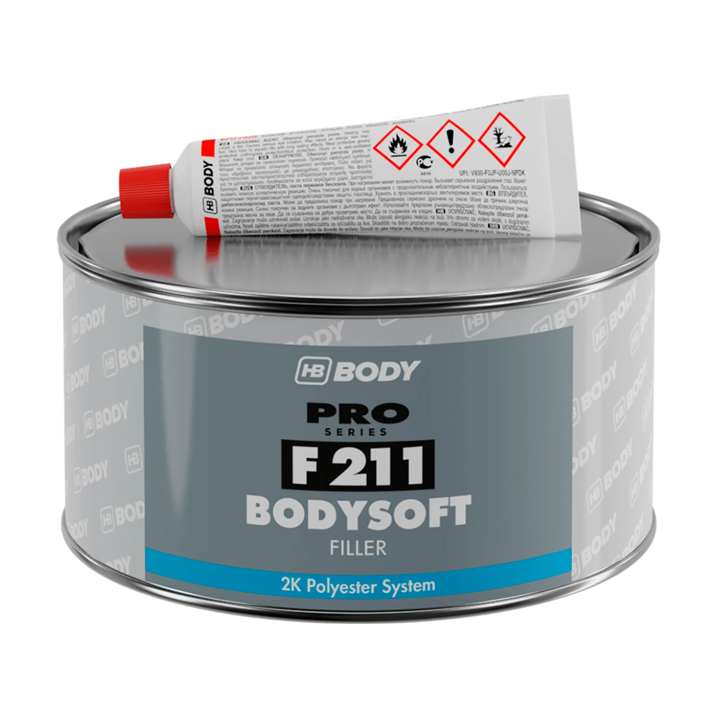 HB Bodysoft F211 2K-Polyesterspachtel 1.8kg