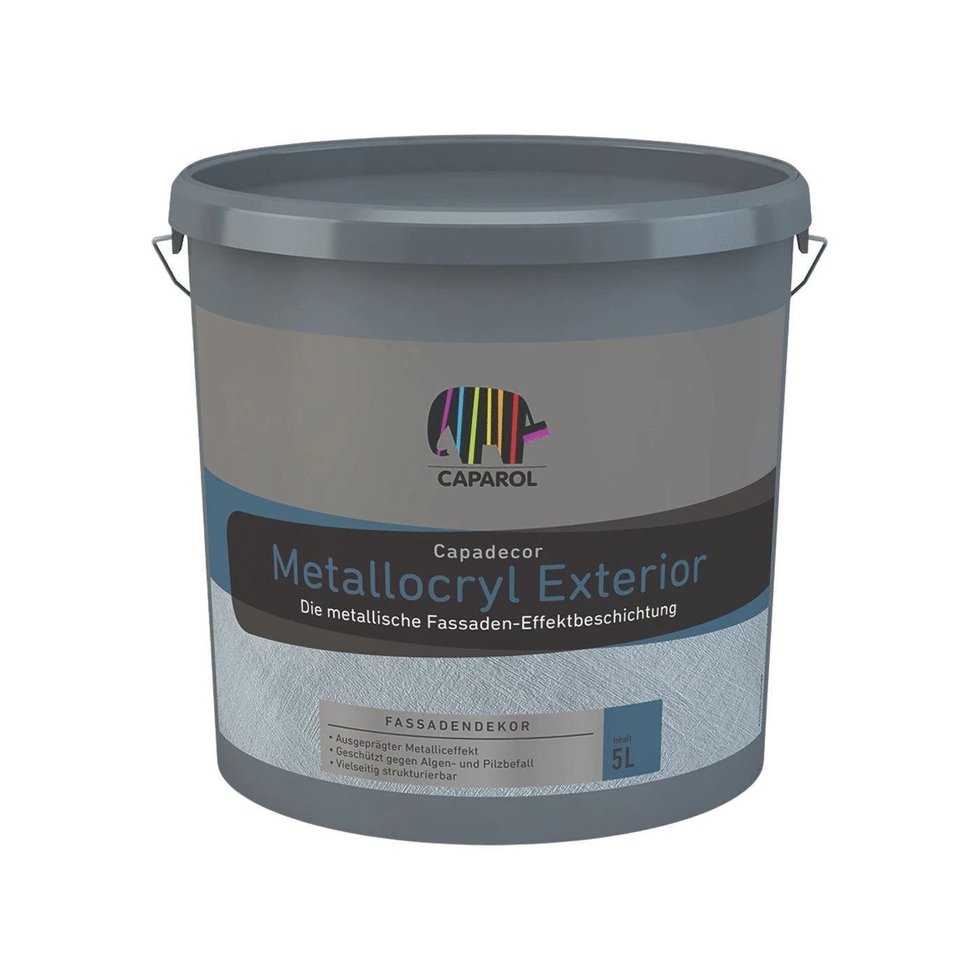 Caparol Metallocryl Exterior Metallic-Fassadenfarbe – Packshot Hersteller