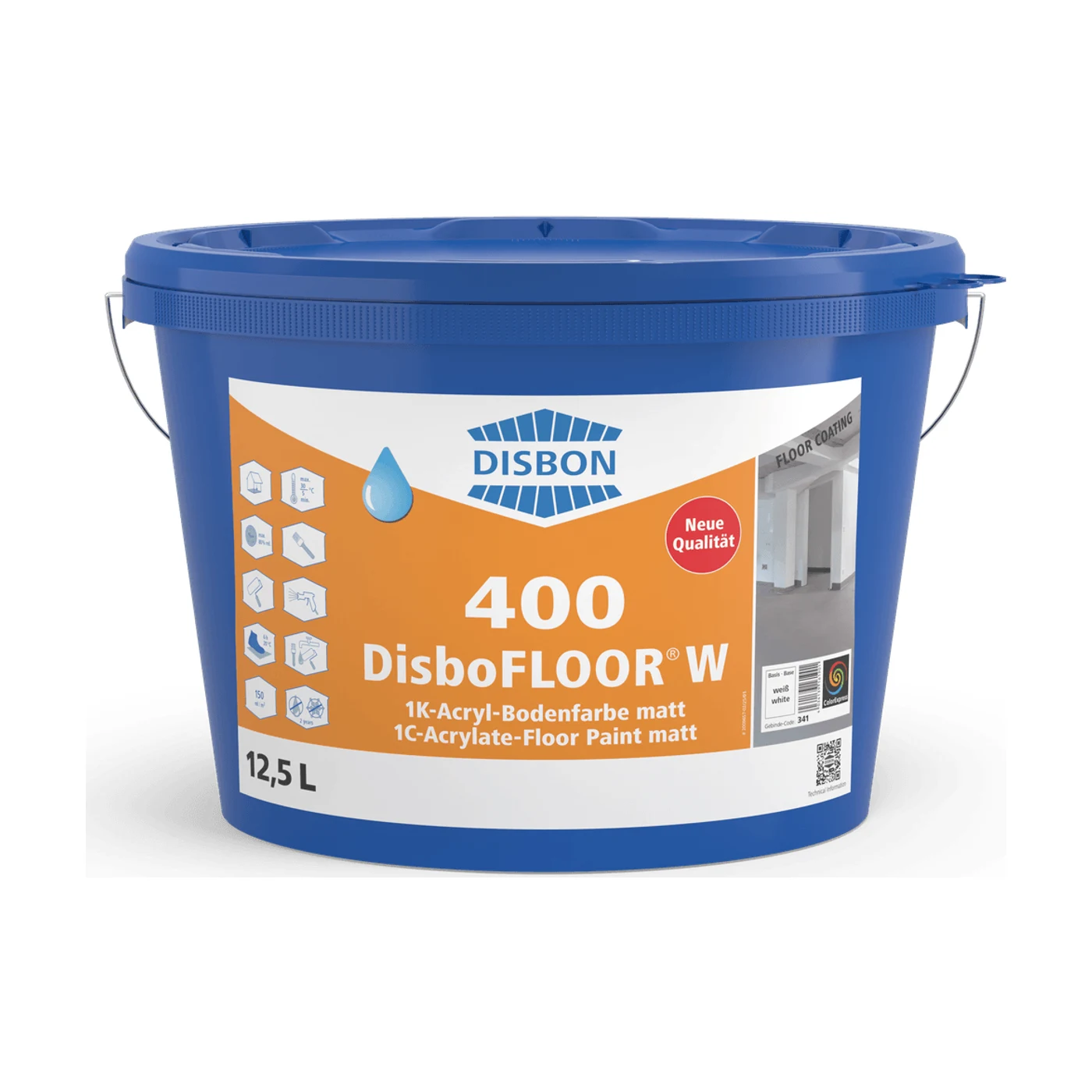 DISBON 400 1K-Acryl-Bodenfarbe 