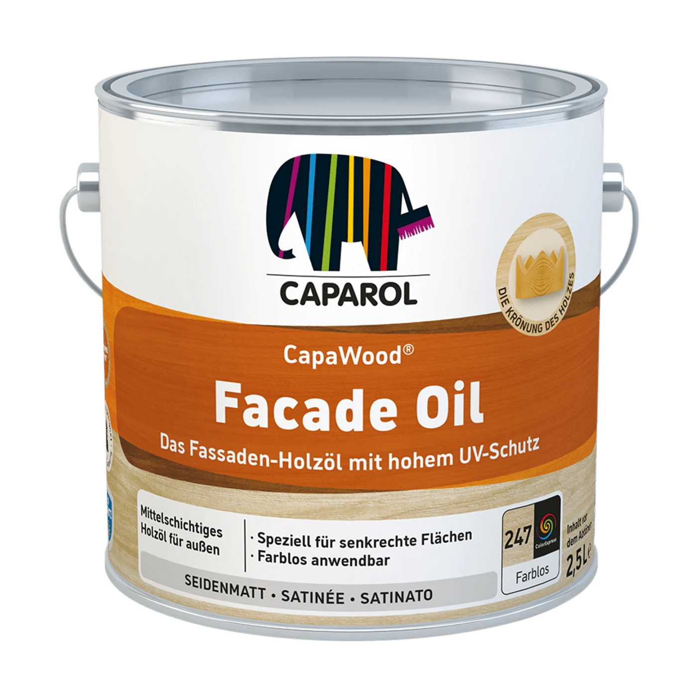 Caparol CapaWood Facade Oil Holzöl Wunschfarbton – Packshot Hersteller