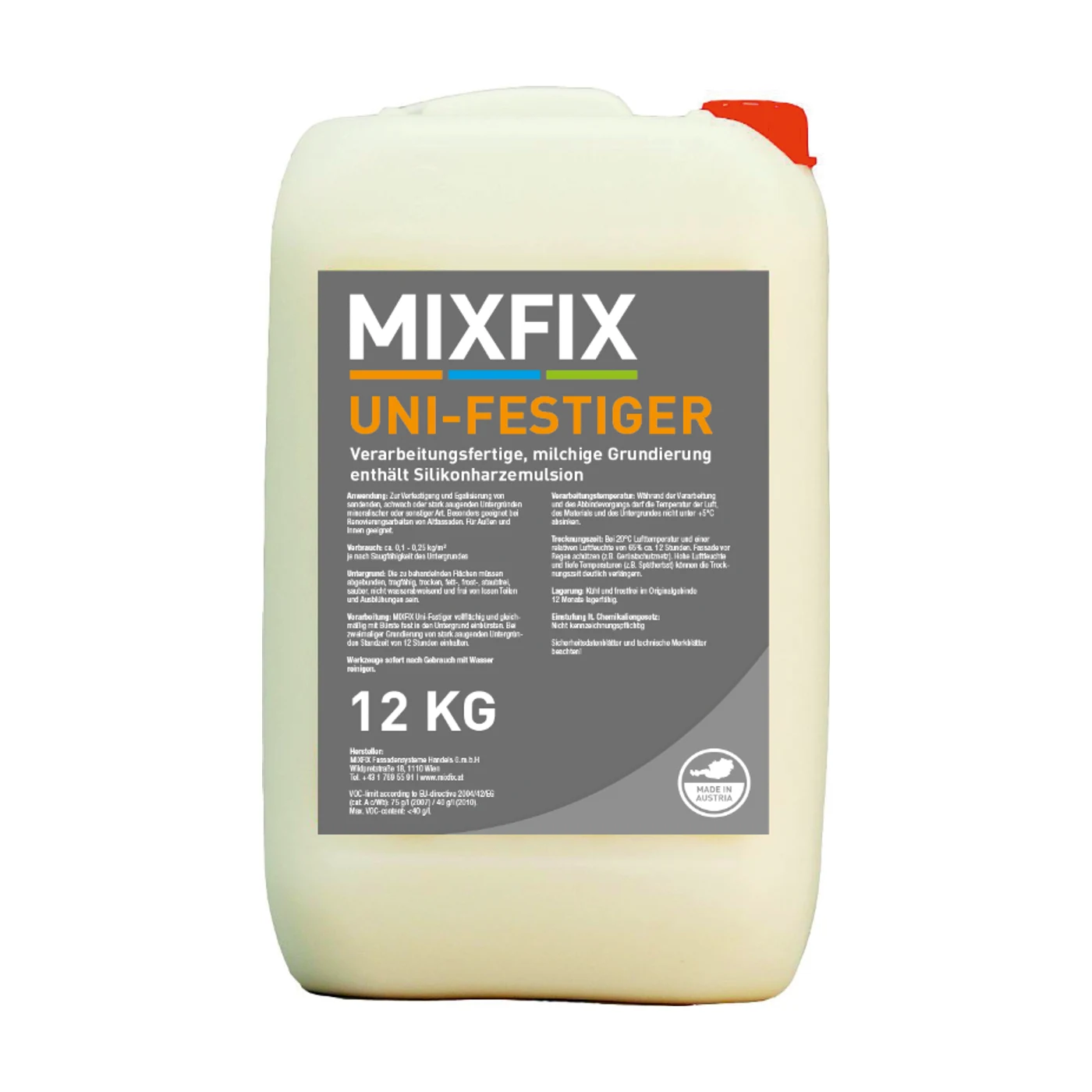 MIXFIX Uni-Festiger – Silikonharz-Tiefengrund 12 kg