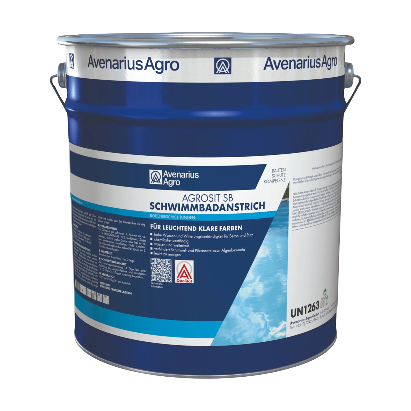 Avenarius Agro Agrosit SB Schwimmbadfarbe – Packshot Hersteller (Synthesa)