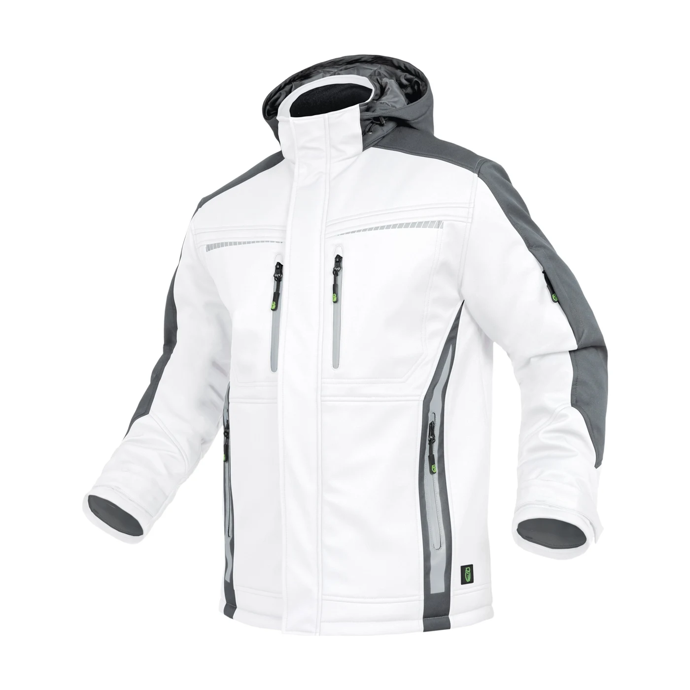 Leibwächter Premium Winter-Softshelljacke weiß
