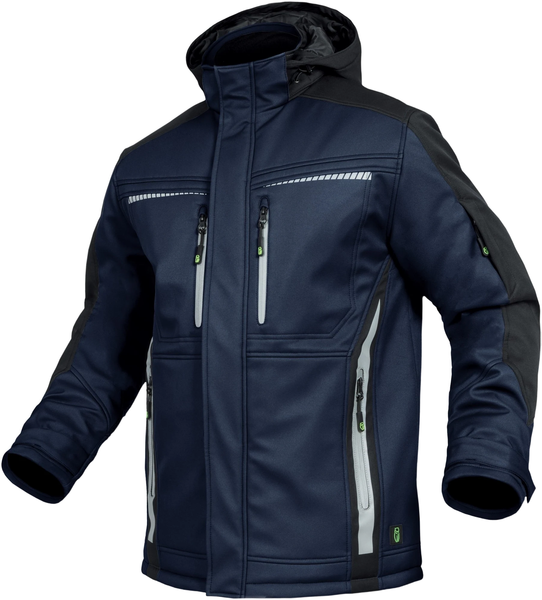 Leibwächter Premium Winter-Softshelljacke marine M
