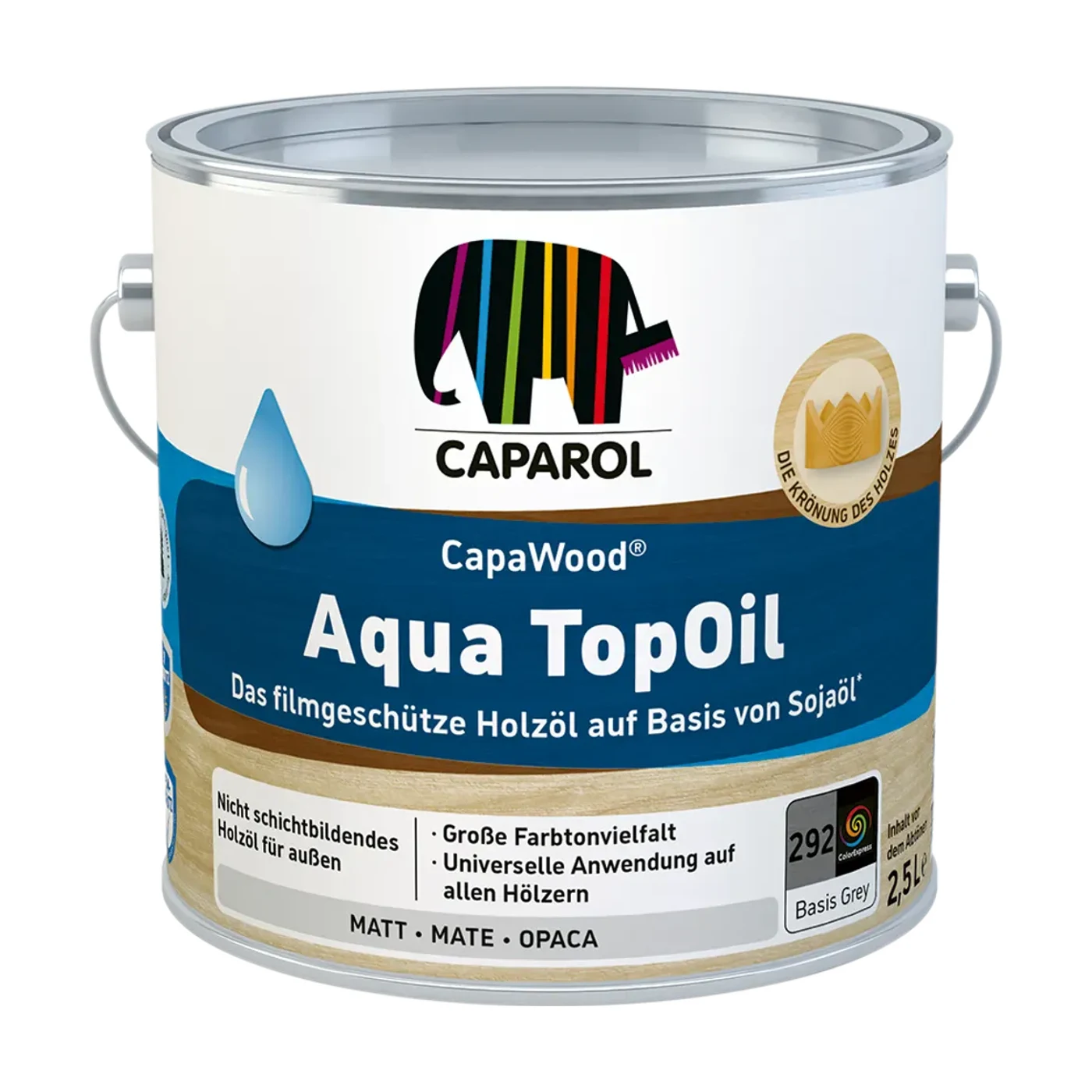 Caparol CapaWood Aqua TopOil Holzöl Wunschfarbton