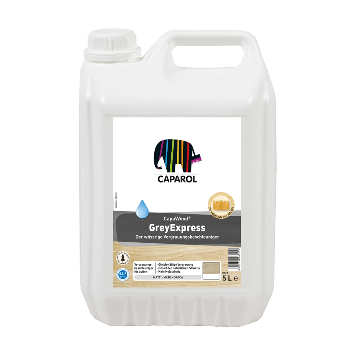 Caparol CapaWood GreyExpress Vergrauer für Holz – Packshot Hersteller