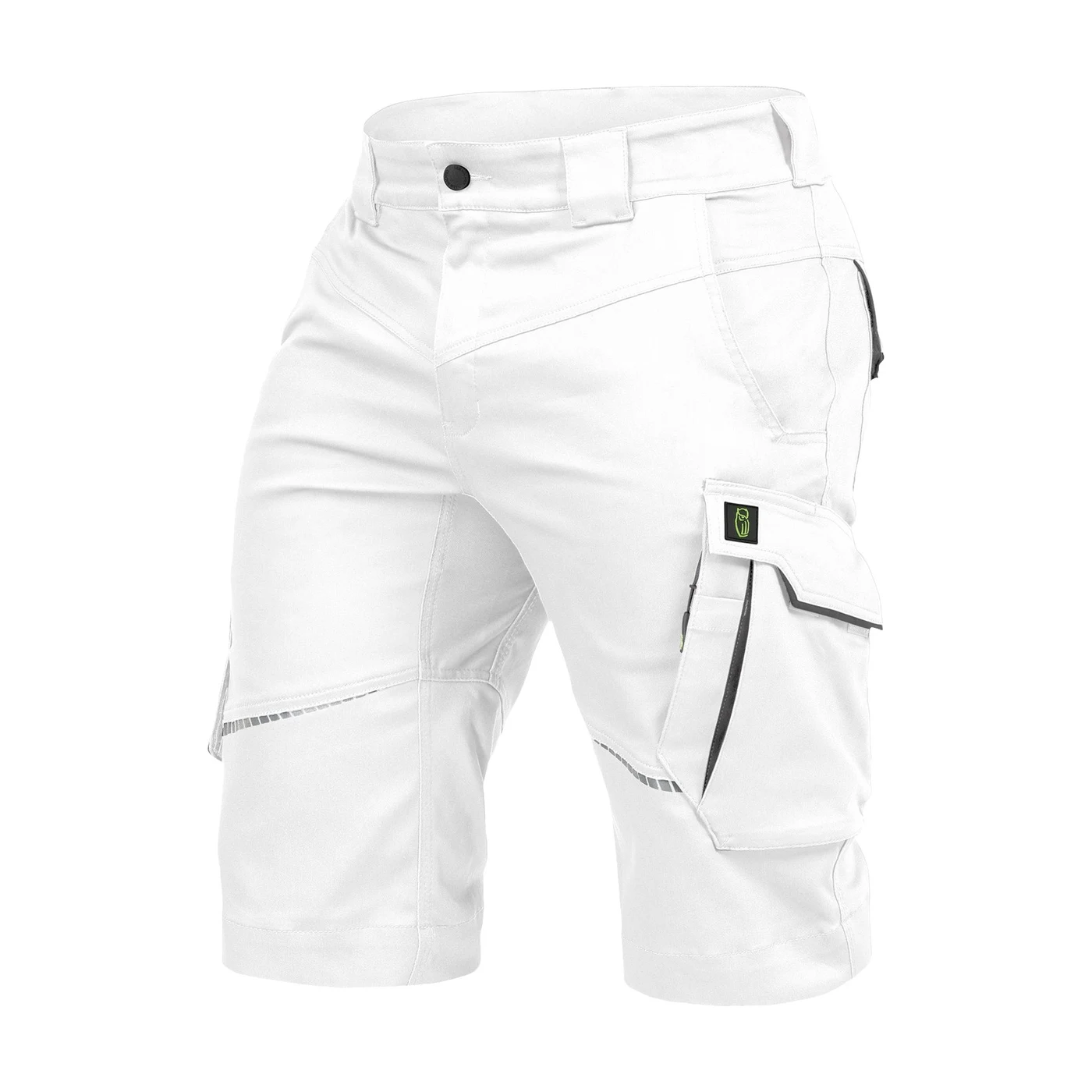 Leibwächter Arbeitsshorts - Bermudas Flexline weiß/grau