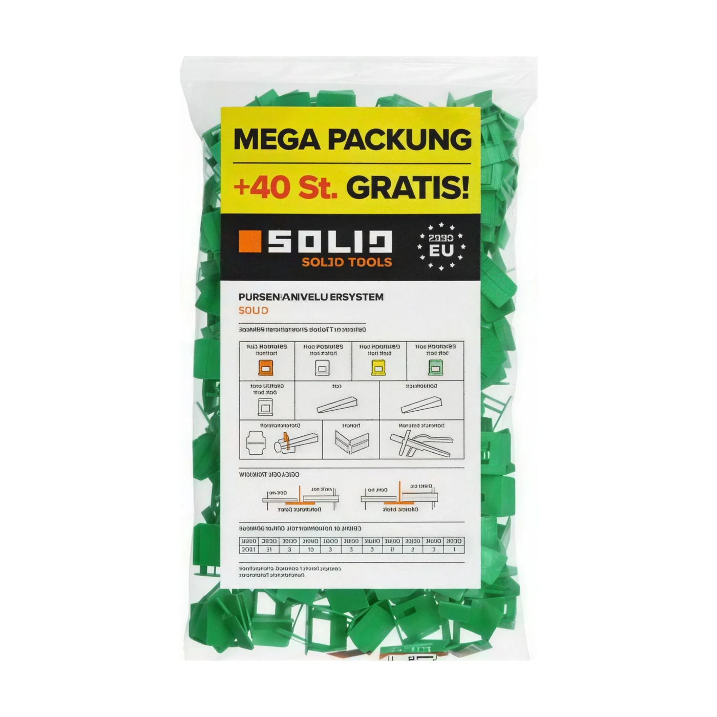 SOLID Nivelliersystem - Zuglaschen 440Stk.