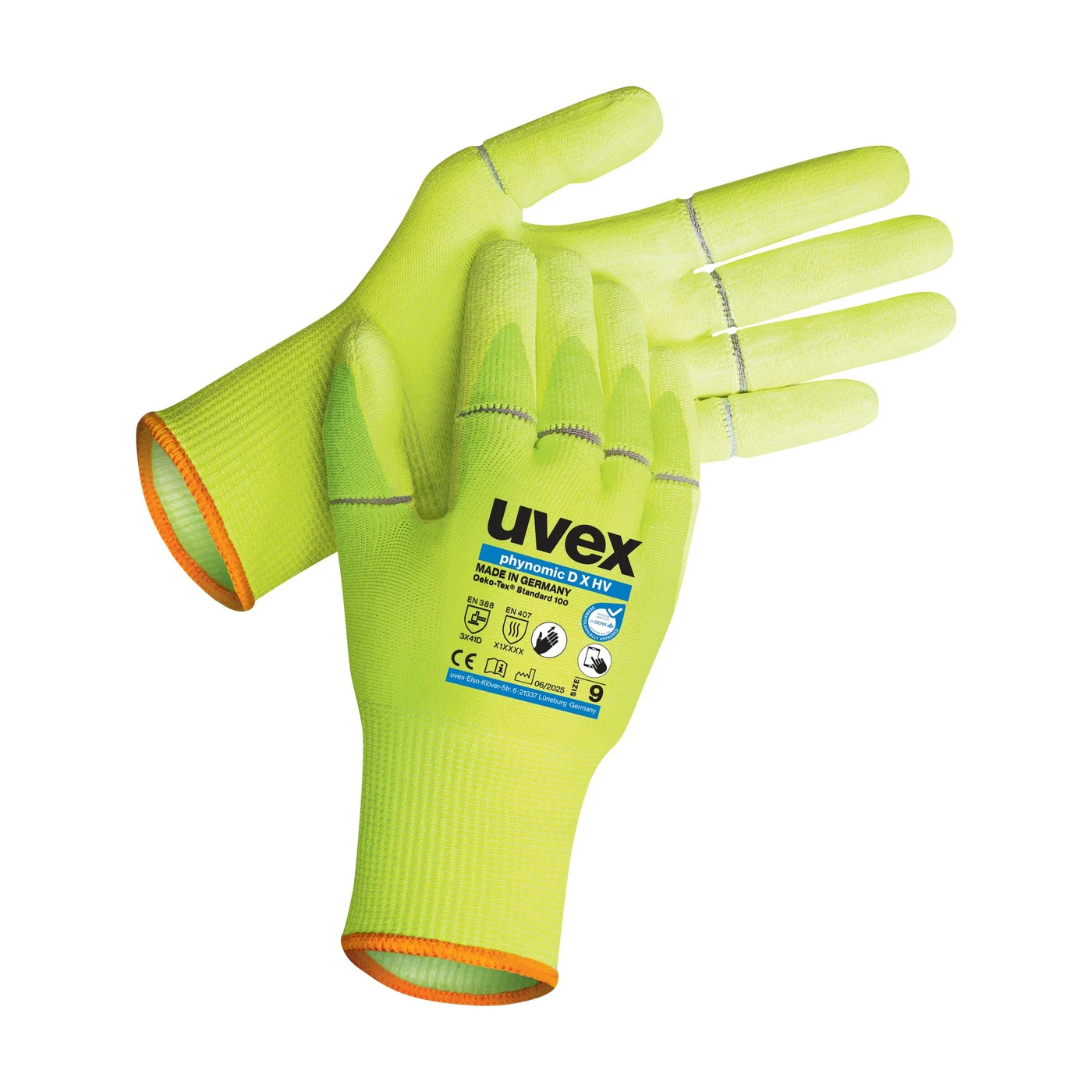 uvex phynomic D X HV Schnittschutzhandschuhe – Packshot Hersteller