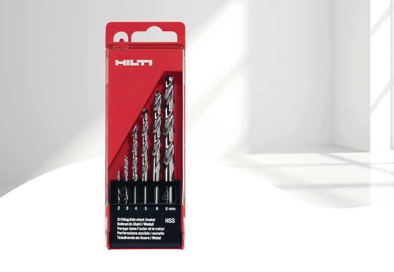 HILTI Metall-Spiralbohrer HSS-G 6tlg.  HILTI Metall-Spiralbohrer HSS-G 6tlg.