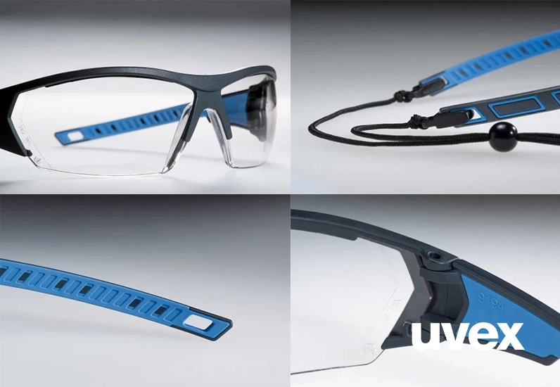 uvex i-works Bügelbrille grün oder blau