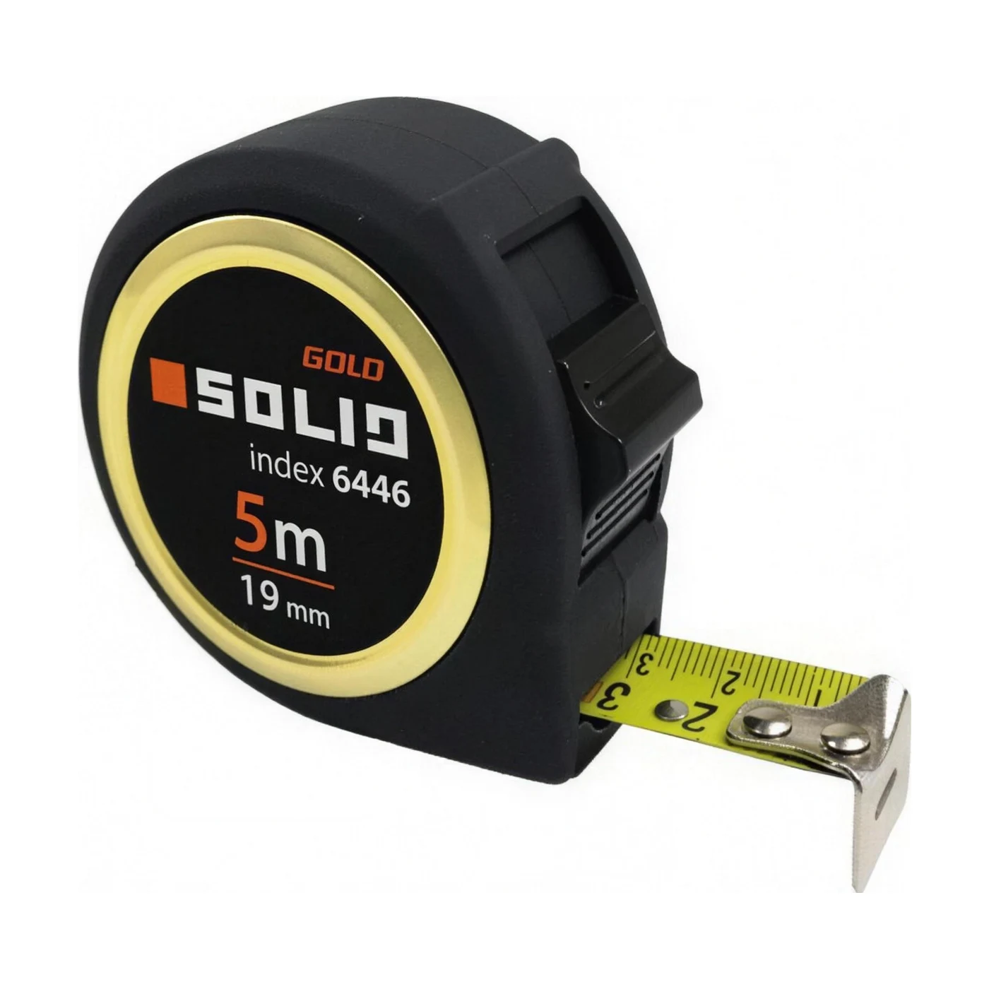 SOLID Rollmaßband - Rollmeter 5m / 25mm Gold 