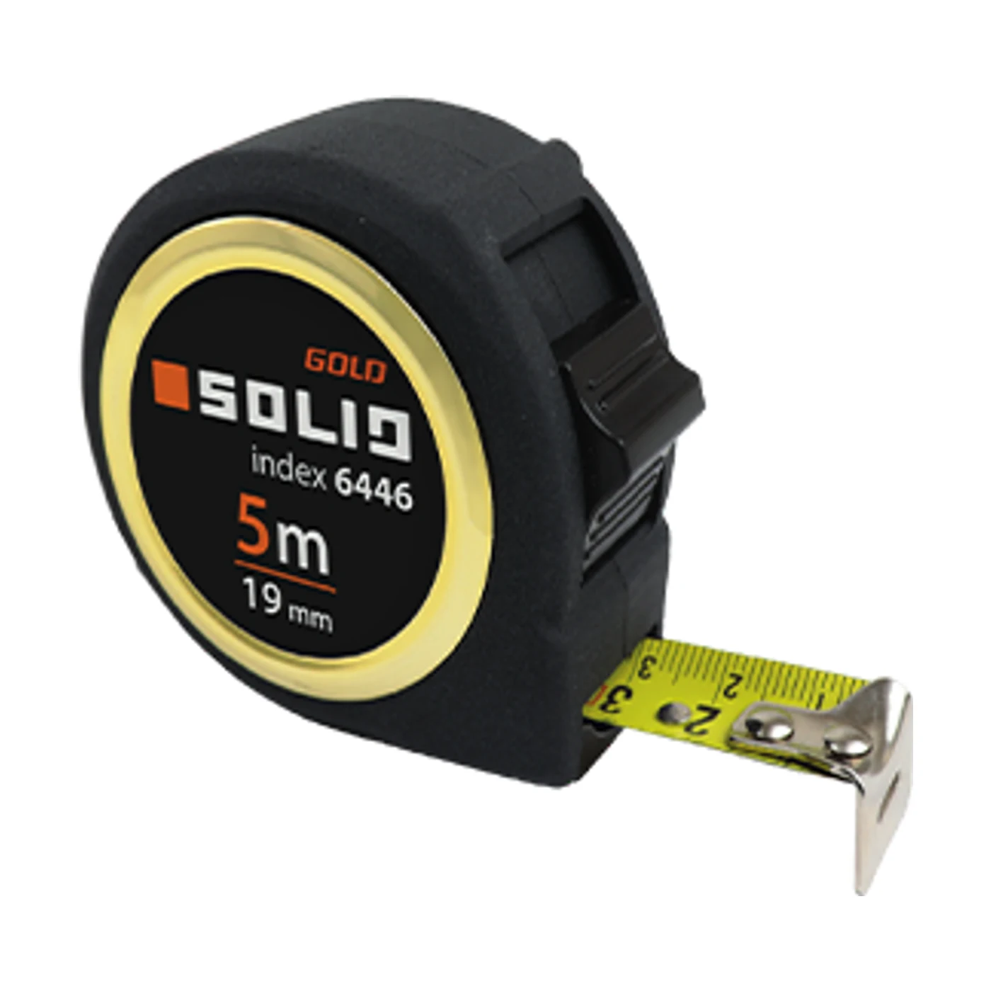 SOLID Rollmaßband - Rollmeter 5m / 25mm Gold 
