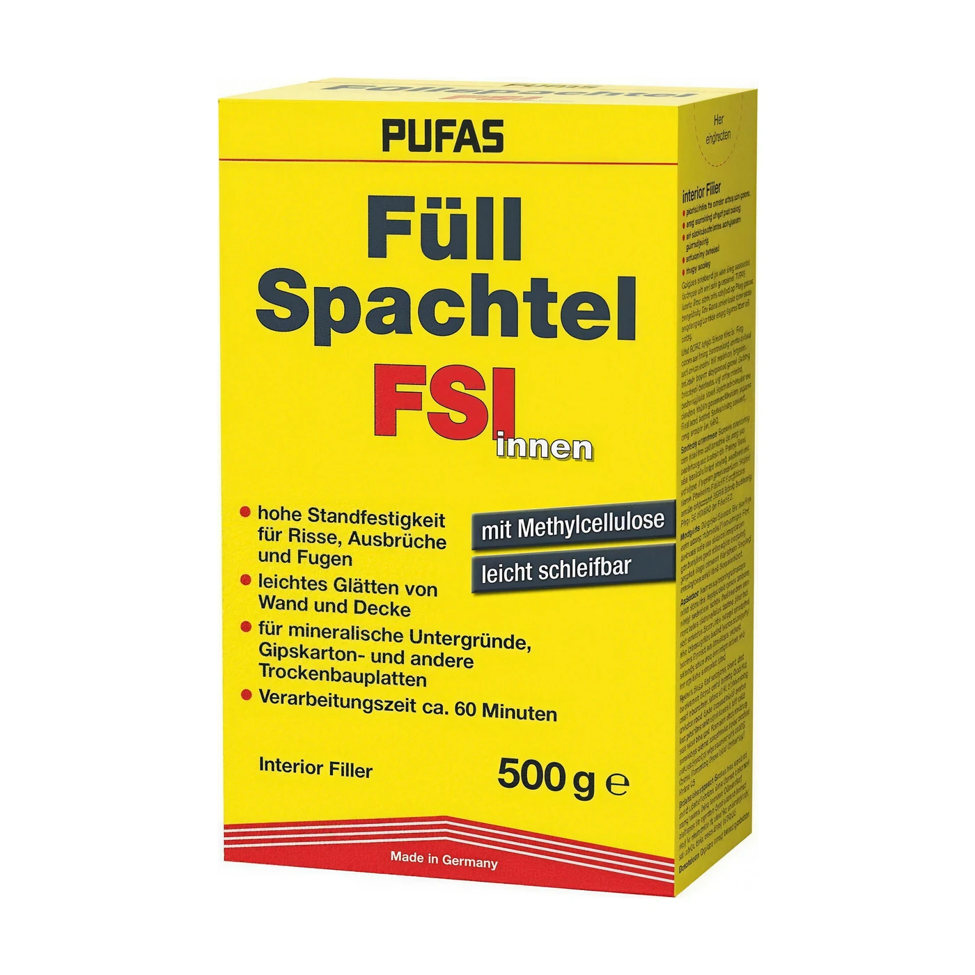 Pufas Füllspachtel FSI innen 500g