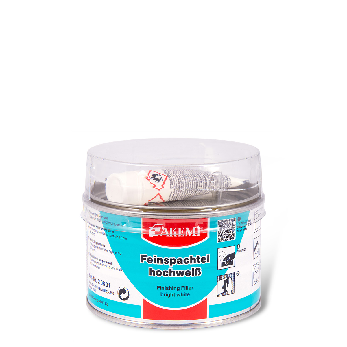 AKEMI Feinspachtel hochweiß 500 g mit Härter