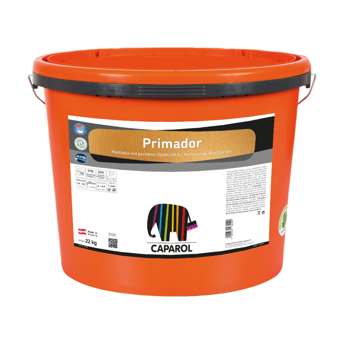 Caparol Primador Mattlatex – Packshot Hersteller (Synthesa)