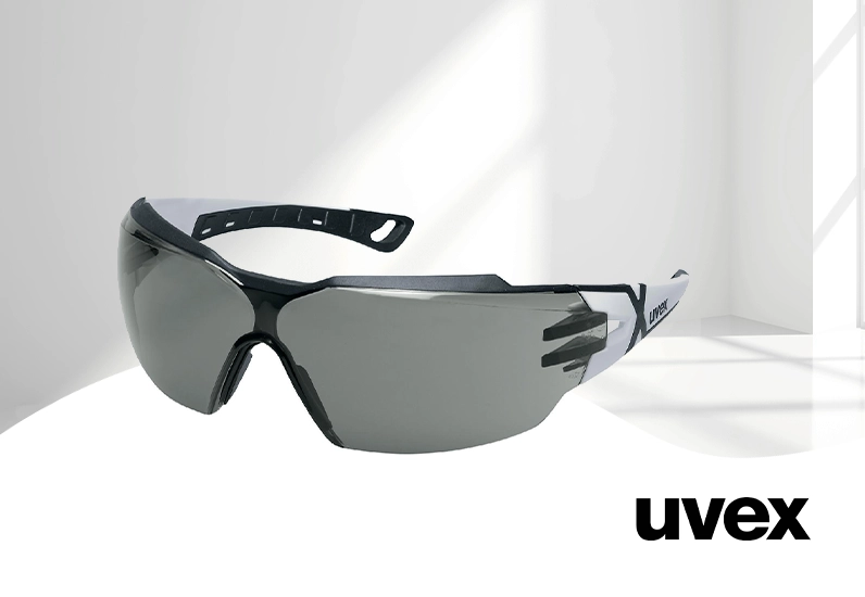 uvex pheos cx2 Bügelbrille weiß / schwarz