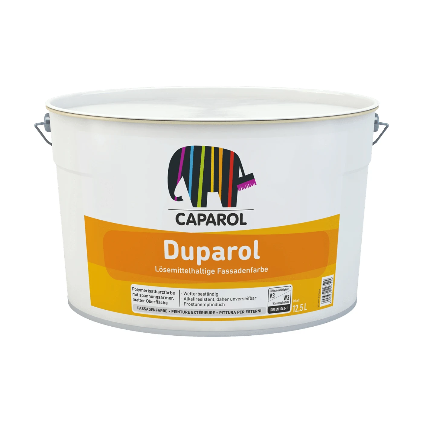 Caparol Duparol Fassadenfarbe lösemittelhaltig – Packshot Hersteller