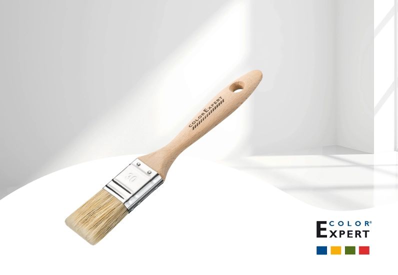 Color Expert Flachpinsel Holzgriff 6. Stärke