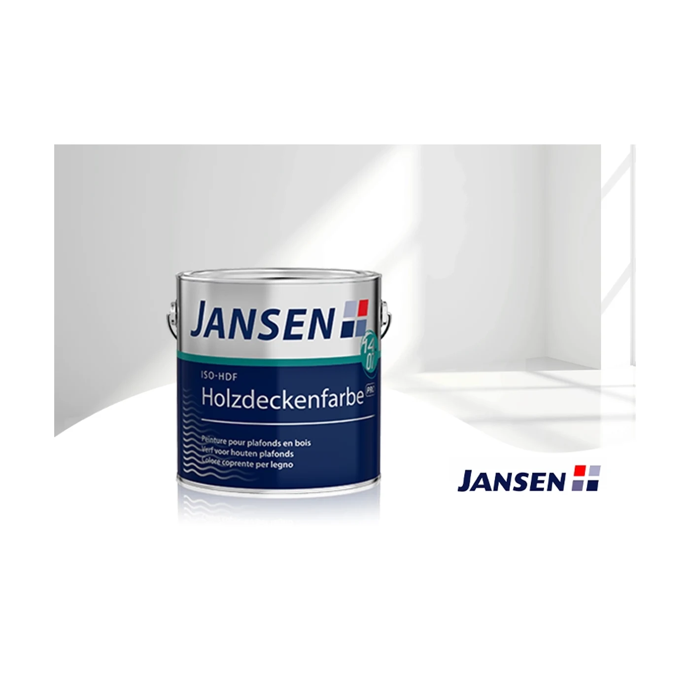 JANSEN ISO-HDF Holzdeckenfarbe PRO weiß