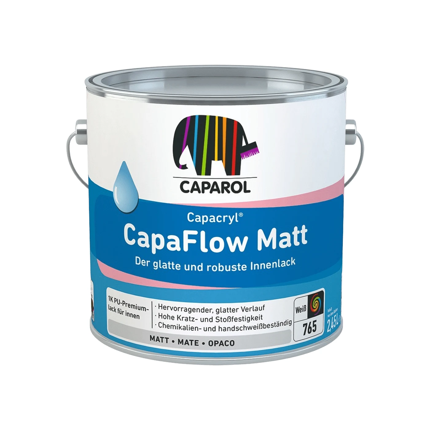 Caparol Capacryl CapaFlow PU-Lack innen – Packshot Hersteller